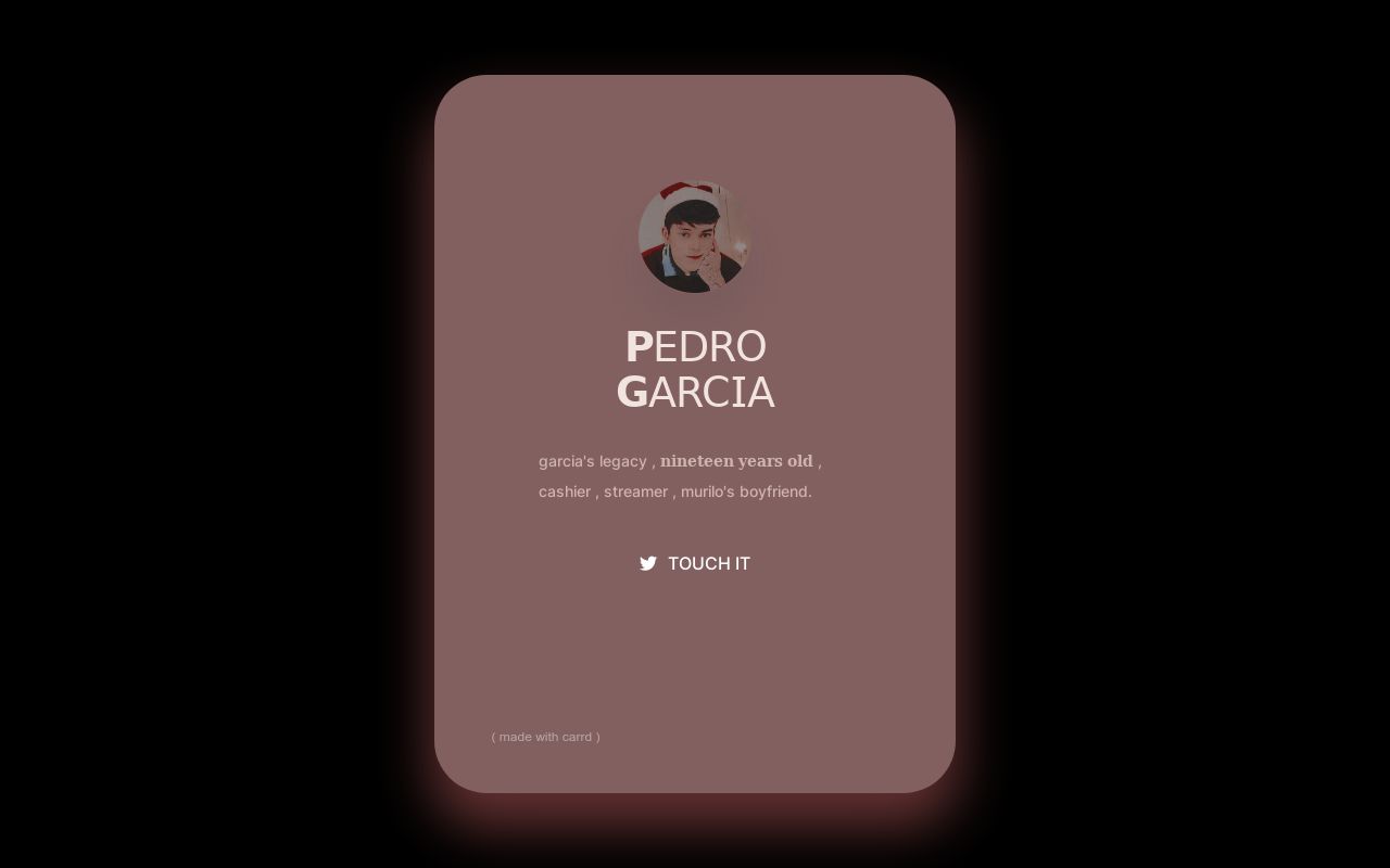 Carrd profile picture for @pedr